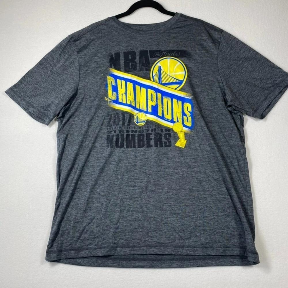 Golden State Warriors Champs 2017 T Shirt Mens Gray Tx3 Cool Athletic
